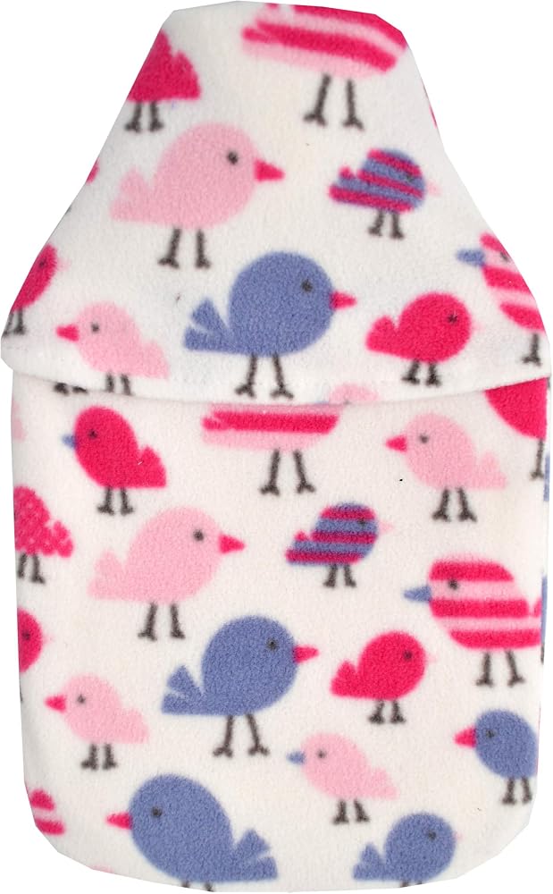 Vagabond Bags Birds Hot Water Bottle and Fleece Cover, 2 Litres
