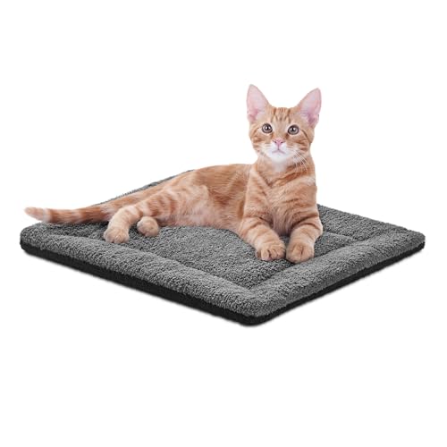 K&H PET PRODUCTS Self-Warming Pet Pad Thermal Cat and Dog Bed Mat Grey/Black, 53.3cm x 43.18cm