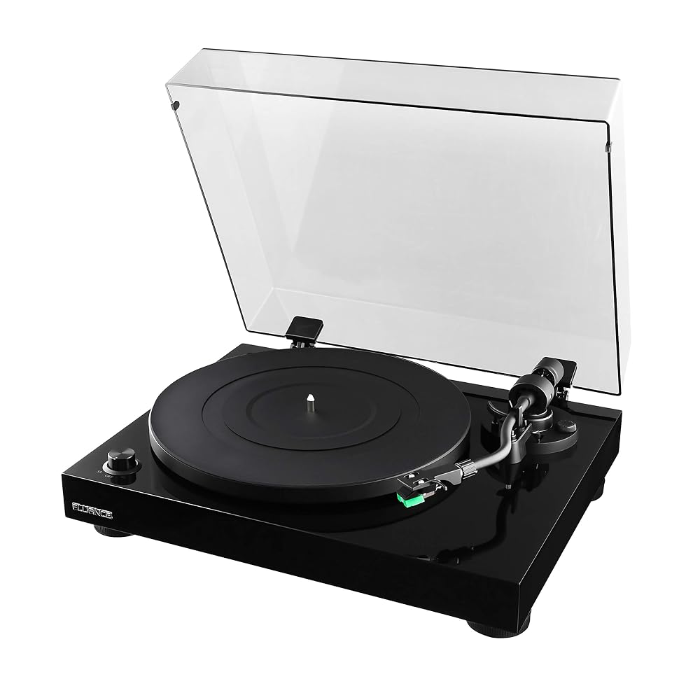 Fluance RT81 Elite High Fidelity Vinyl Turntable Record Player with Audio-Technica AT95E Cartridge, Belt Drive, Built-In Preamp, Piano Black