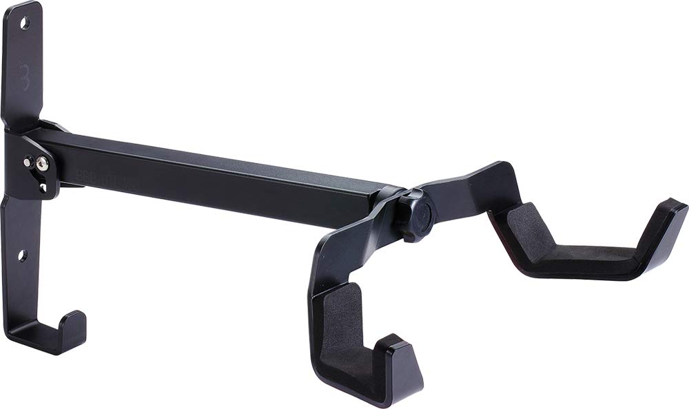 BBB Cycling Bike Wall Mounts - Bike Rack For Garage Bicycle Wall Mount, Bike Wall Hanger for Mountain Bike and Road Bike - WallMount Deluxe BTL-150, Black