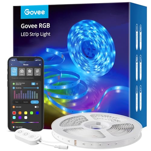 Govee WiFi LED Strip Light 5m, Smart RGB Strip, App Control, Works with Alexa and Google Assistant