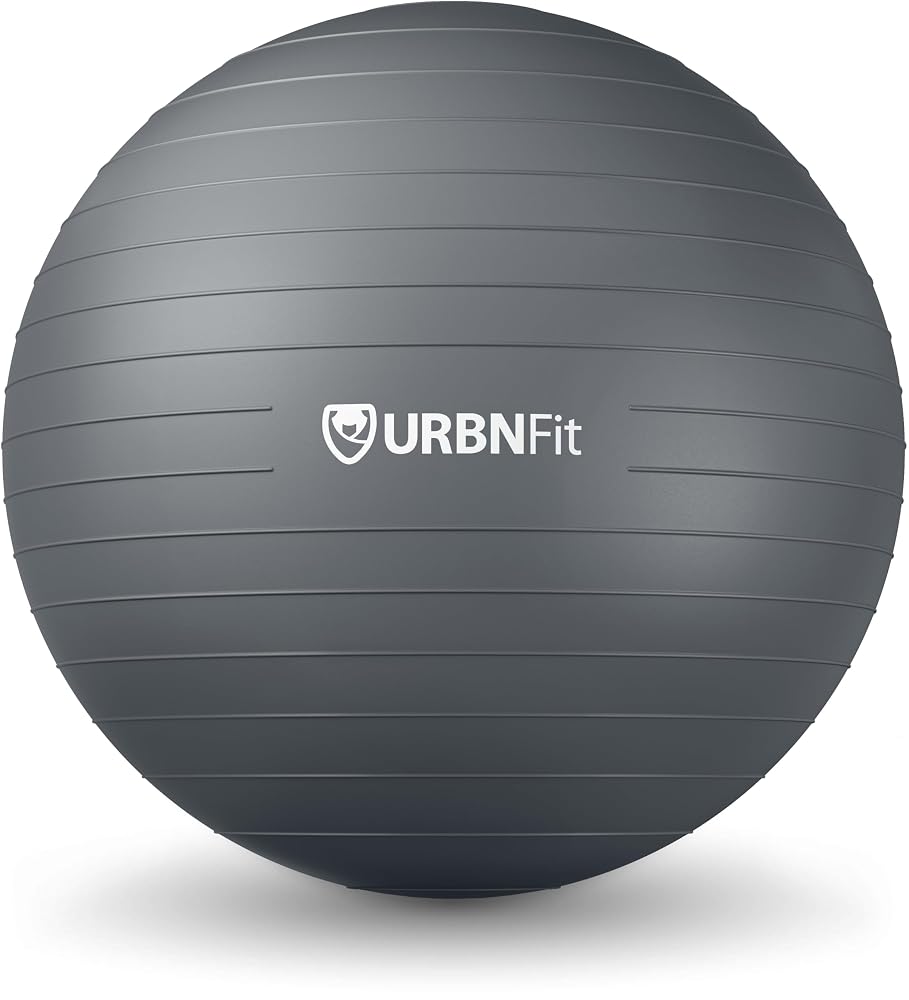 URBNFIT Exercise Ball - Gym Balls for Pilates, Yoga, Pregnancy & Balance - Anti-Burst Swiss Ball Stability Chair w/ Quick Pump