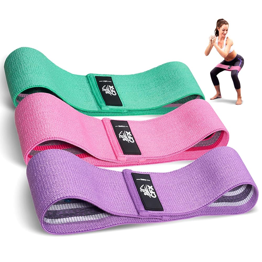 CFX Resistance Bands Set, Non-Slip Design for Legs, Hips and Glutes Training