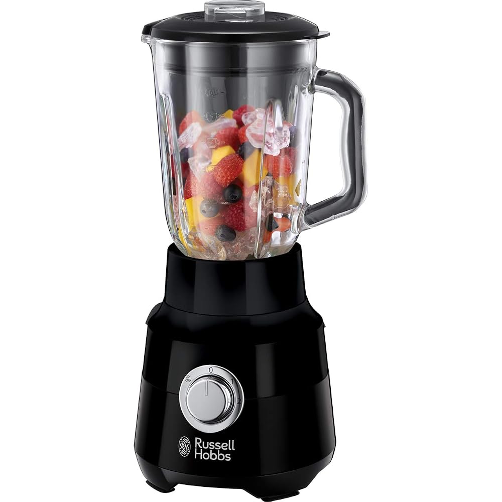 Russell Hobbs Desire Jug Blender, 1.5L Glass Jug, Matte Black (24722)