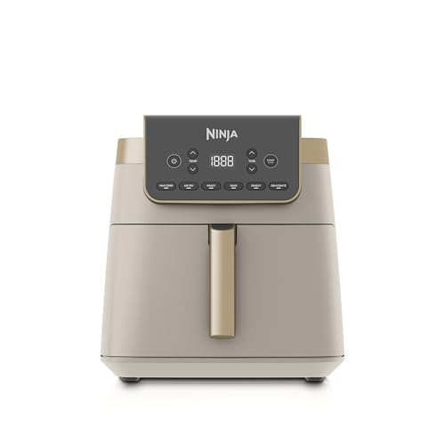Ninja AF161 Max XL Air Fryer that Cooks, Crisps, Roasts, Bakes, Reheats and Dehydrates, with 5.5 Quart Capacity, and a High Gloss Finish, Grey
