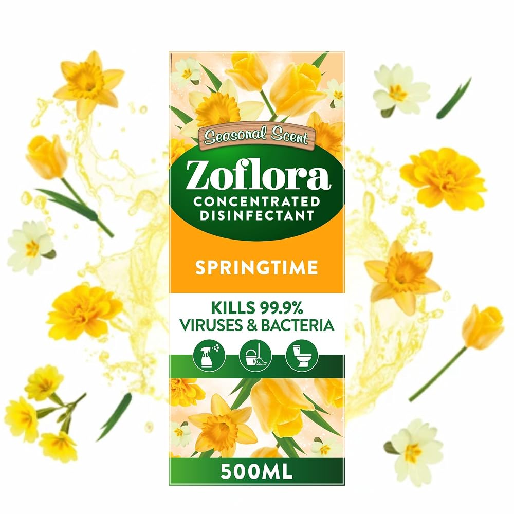 Zoflora Springtime Concentrated Multipurpose Disinfectant Liquid, 500ml