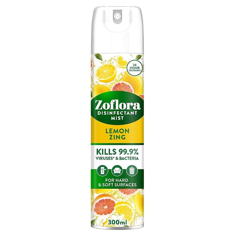 Zoflora Lemon Zing Aerosol Mist Spray, 300ml