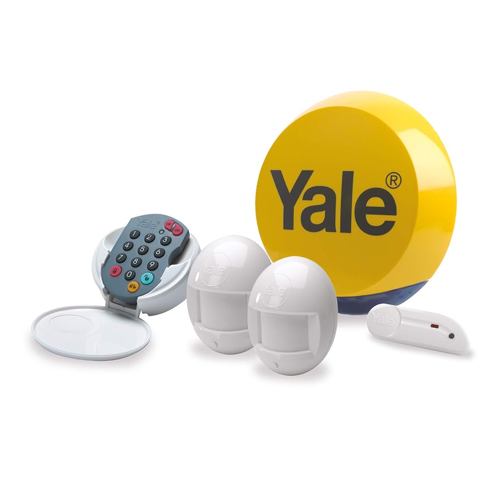 Yale HSA Essentials Alarm Kit, Home Alarm System with Motion Detector, Door Contact and Keypad, App Control