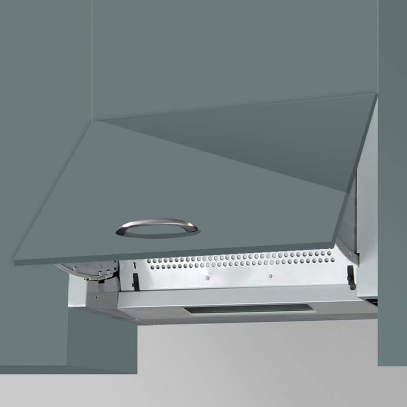 SIA INT60SS 60cm Silver Integrated Built-In Cooker Hood Extractor Fan