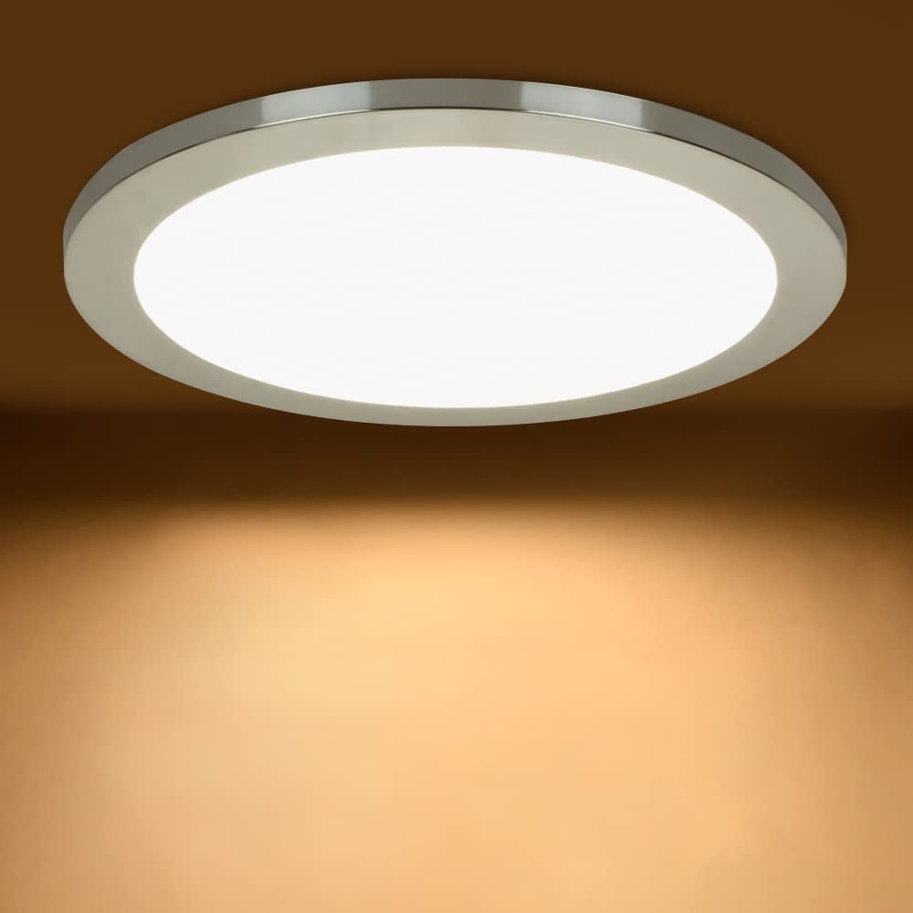 PADMA Bathroom Ceiling Light Fitting, LED Flush Waterproof Ultra-Thin