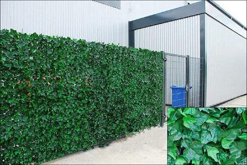 IVY 3m by 1M Wall Artificial Ivy Leaf Hedge Screening Roll, Garden Fence Balcony Privacy Screen