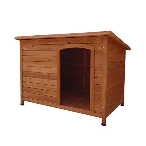 Gardiun Dog House, Solid Pine Wood with Asphalt Roof Cover