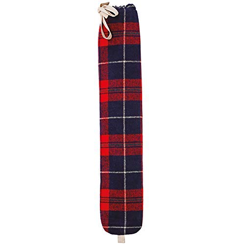 Aroma Home So Long 2 Litre Hot Water Bottle with Cover, Red Tartan Design