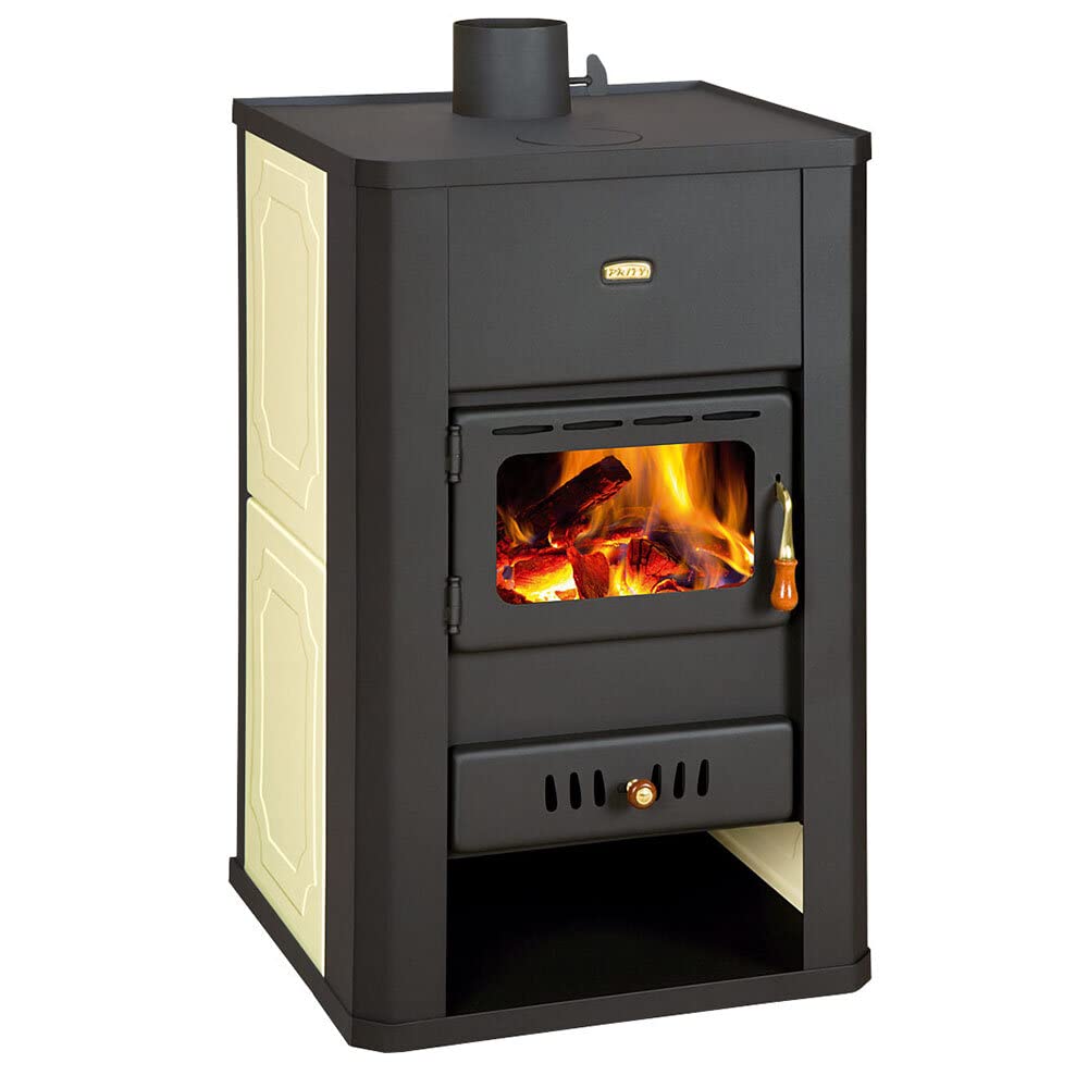 Prity S3W17 Wood Burning Stove with Back Boiler, 17+5kW