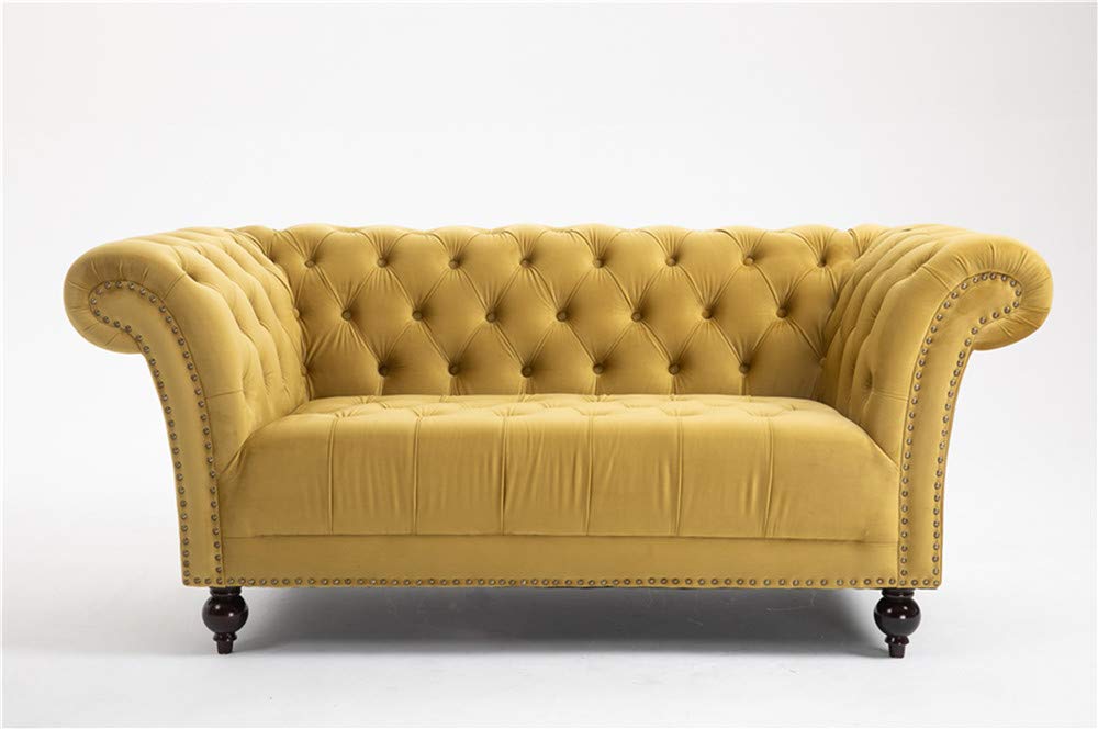 DProT Handmade Chesterfield Sofa Armchair, Deep Buttoned Velvet