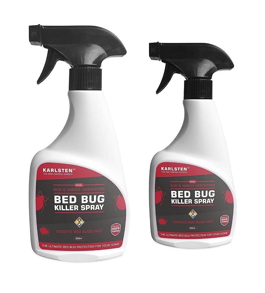 Karlsten Bed Bug Killer Spray x 2 Double Pack, Formulated to Kill Bed Bugs