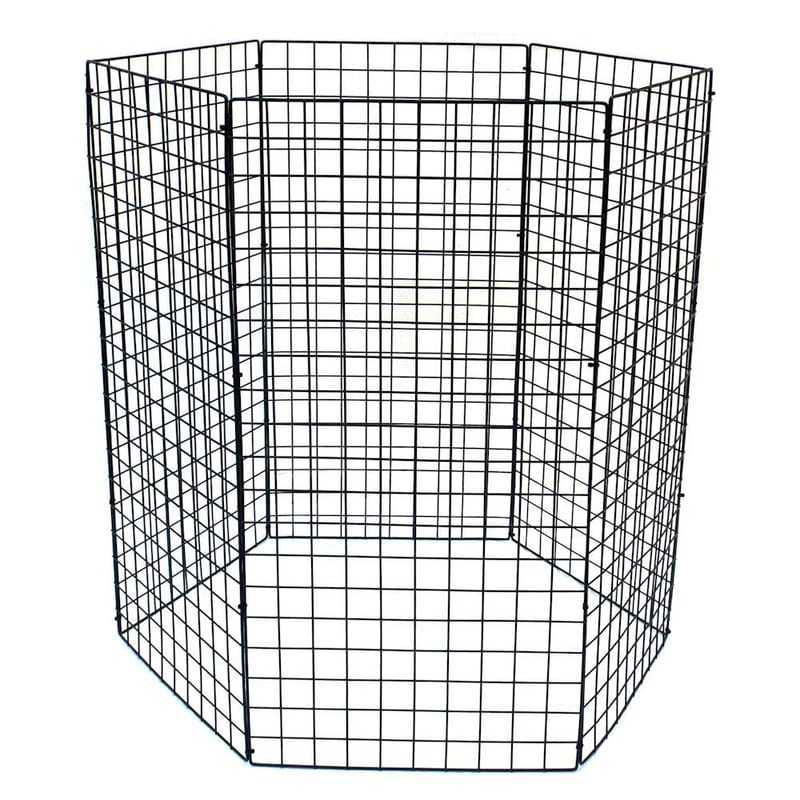 P Dot Wolf 500L Large Wire Mesh Round Compost Bin, Heavy Duty Garden Leaf Composter, 1m H x 90cm D