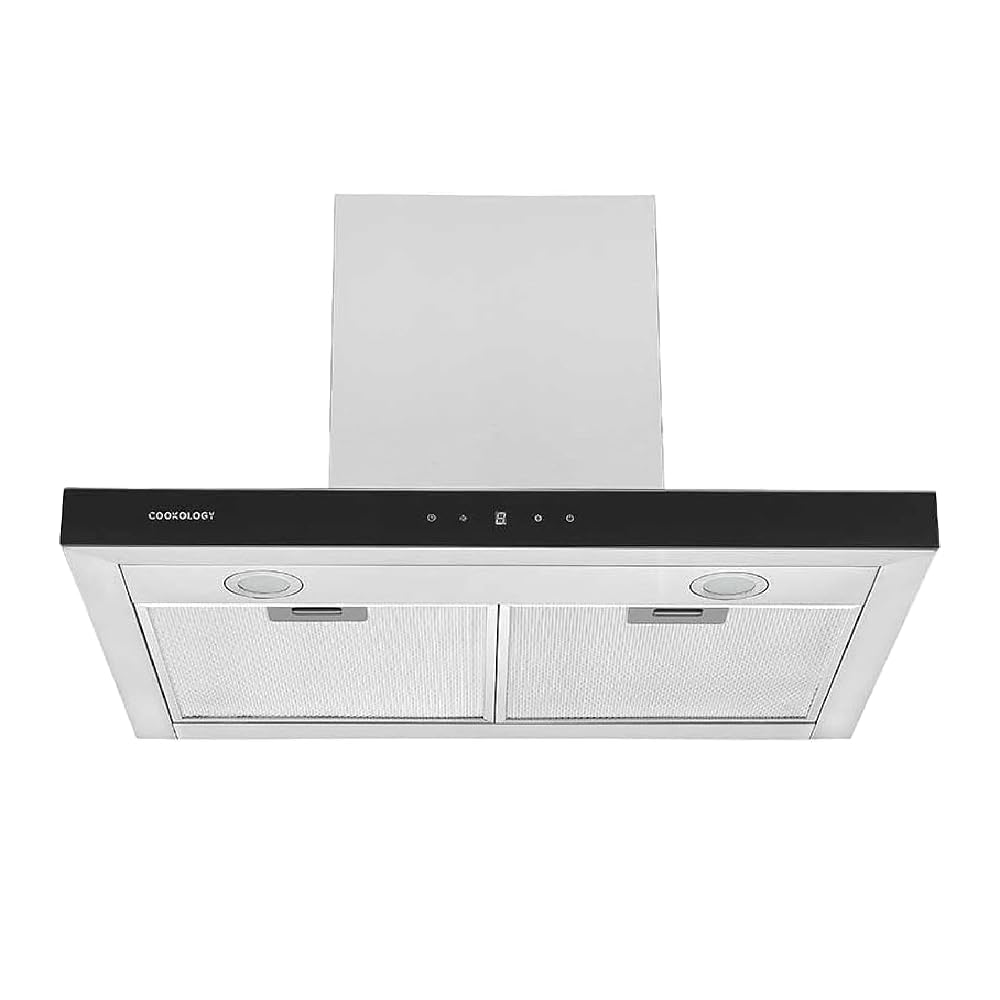 Cookology LINT701SS Linear Cooker Hood, 70cm Width, Touch Control, LED Lights - Stainless Steel