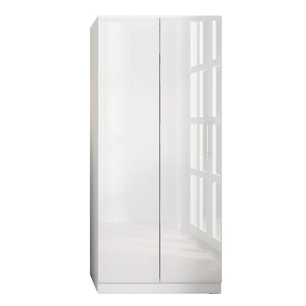 FWStyle White Gloss 2 Door Wardrobe