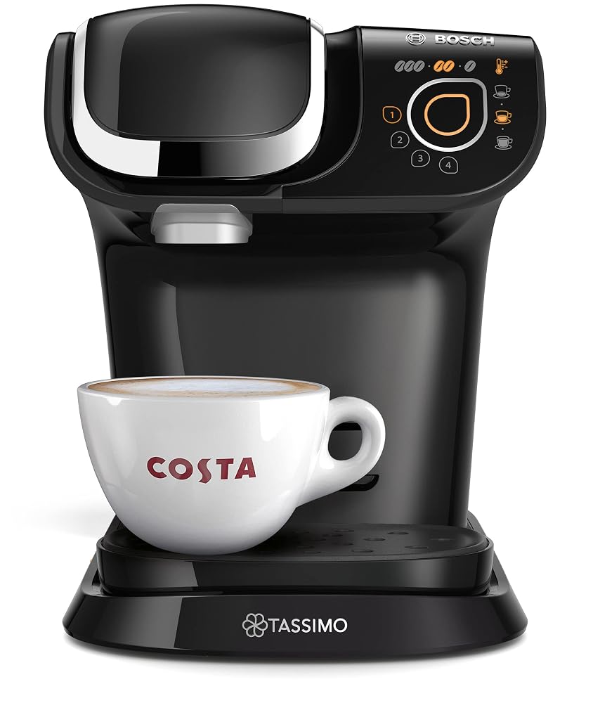 Tassimo Bosch My Way 2 TAS6503GB Coffee Machine, 1500 Watt, 1.3 Litre, Red