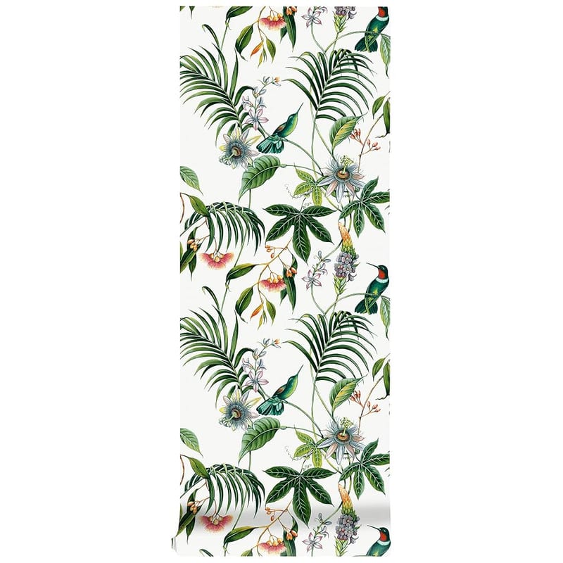 Superfresco Easy Adilah White Tropical Floral Wallpaper, Paste the Wall, White Floral, Eco-Friendly