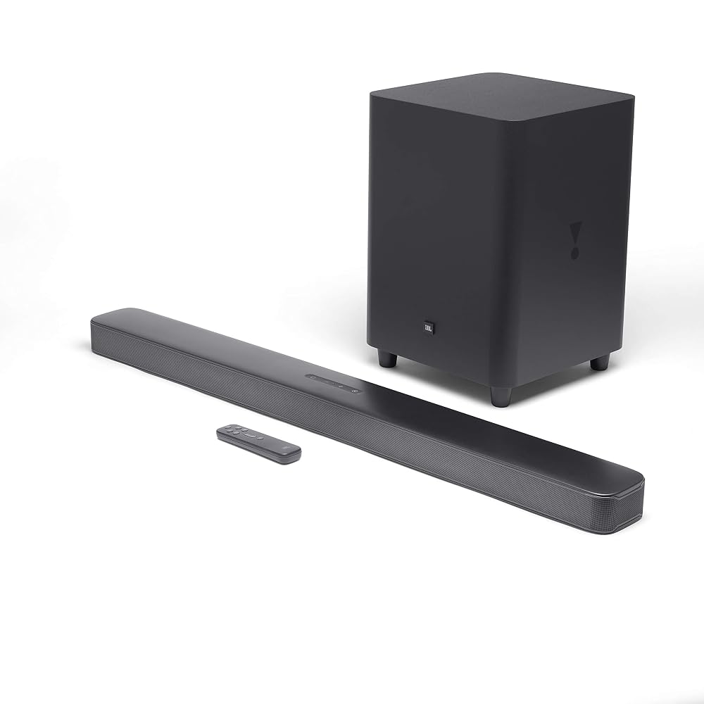 JBL Bar 5.1 Surround Sound Bar — In-Home Entertainment System with Streaming Capabilities and Subwoofer, Black