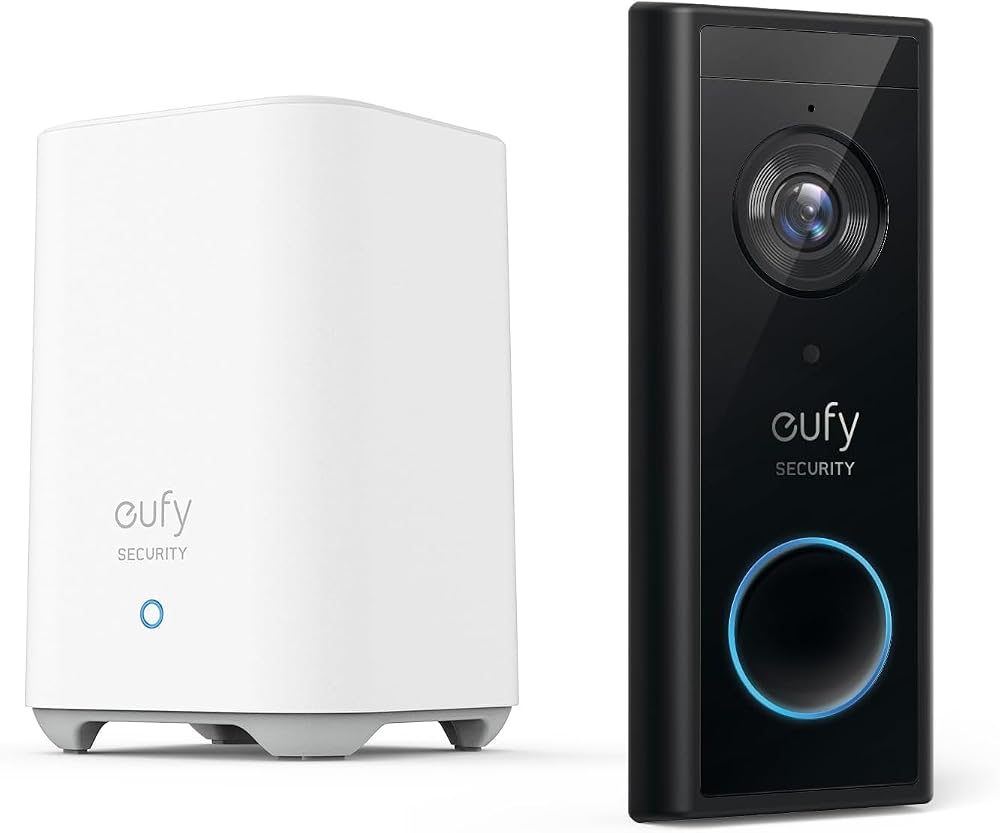 eufy Security Video Doorbell S220 2K (Battery-Powered) with HomeBase, No Monthly Fee