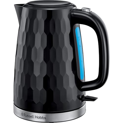 Russell Hobbs Textures Electric 1.7L Cordless Kettle, Fast Boil 3kW, Grey (21274)