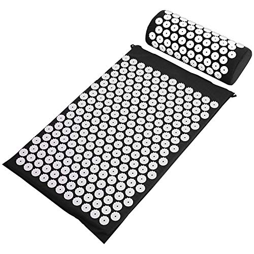 Acupressure Mat and Pillow Set, Washable Cover with Travel Bag