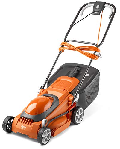 Flymo Electric Lawn Mower, Orange and Grey, 38cm Cutting Width