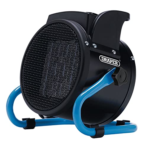 Draper 92967 2.0kW PTC Portable Electric Space Heater, Indoor and Outdoor Fan Heater