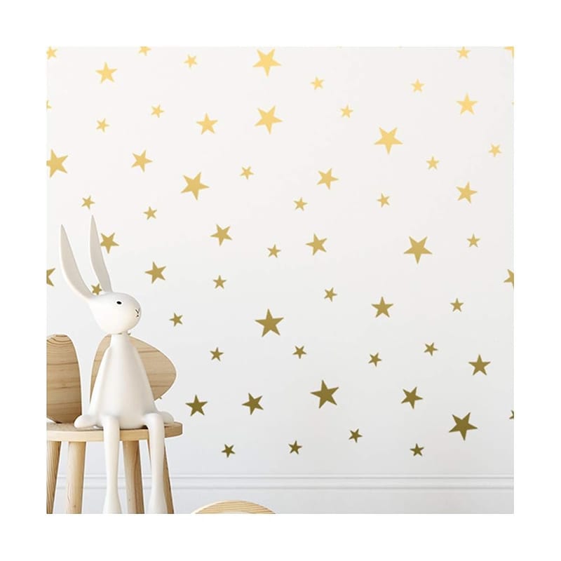 Gold Star Stickers Nursery Decals Decoration Removable Peel & Stick Wall Art Vinyl Decal Stickers (Gift Pack of 166)