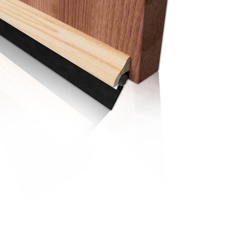 Stormguard Brydale X Automatic Door Bottom Sweep Seal 914mm Wood Finish Draught Excluder for 15–22mm Gaps Face-Fixed Energy Saving Weatherproof Rubber Seal