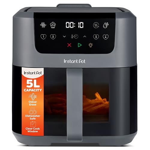 Instant Vortex Digital Single Drawer Air Fryer with 4 Smart Programmes, Non-Stick Basket, 5.7 Litre, Black