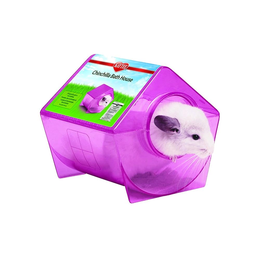 Kaytee Chinchilla Bath House, with Bath Sand, for Clean Healthy Fur