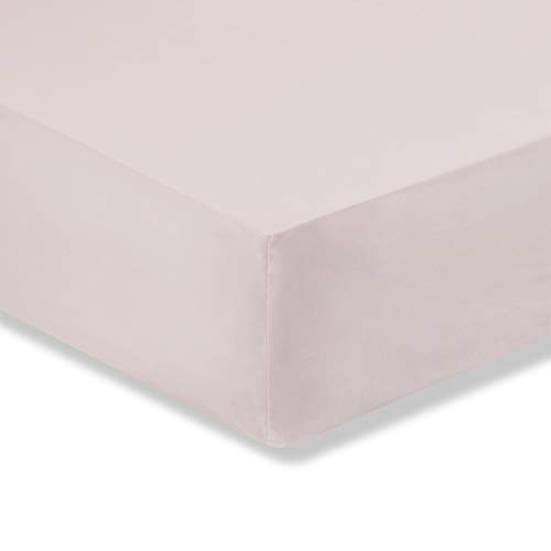 Bianca Egyptian Cotton Double Fitted Sheet, Blush