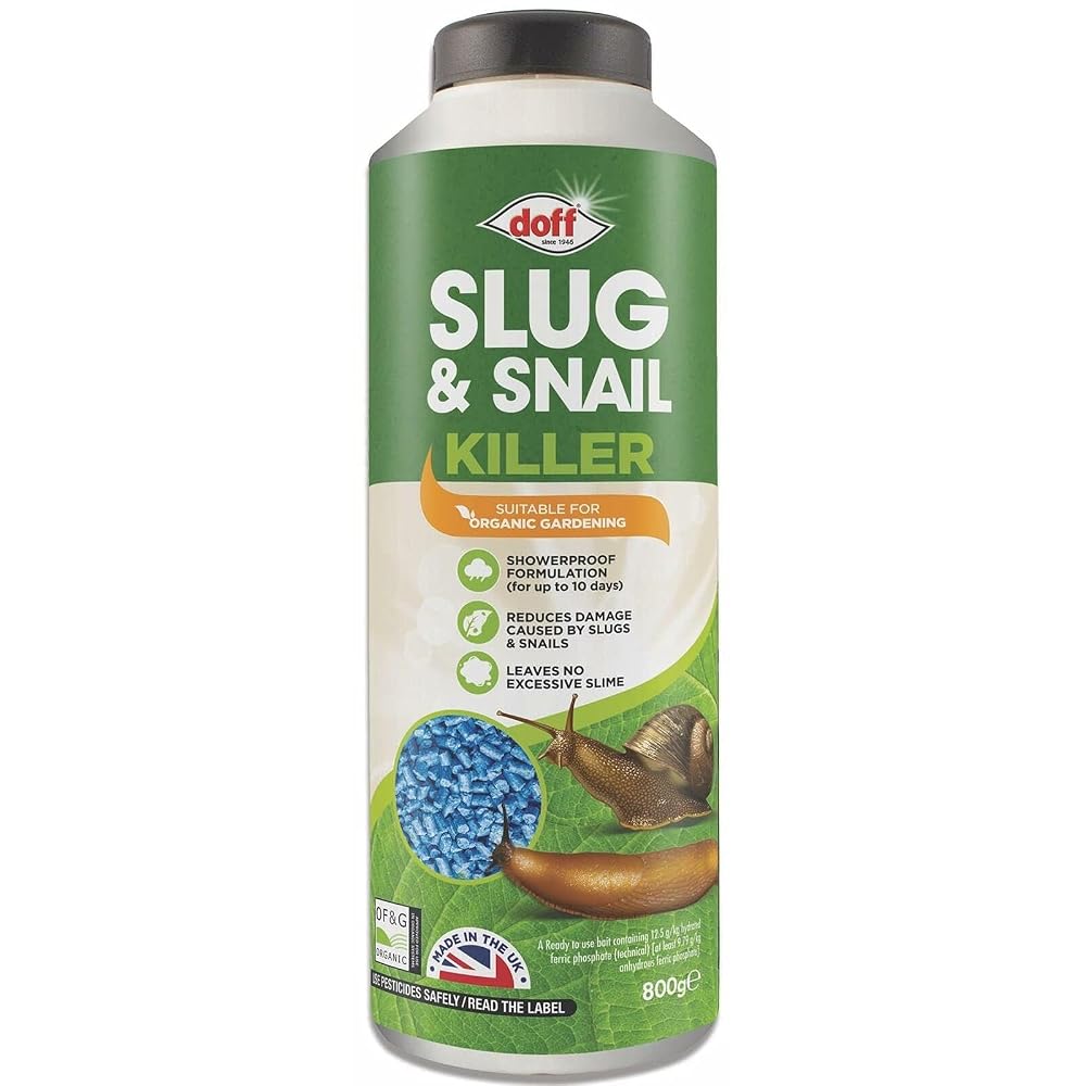 Doff Slug & Snail Killer, 800g Pellets, Ferric Phosphate