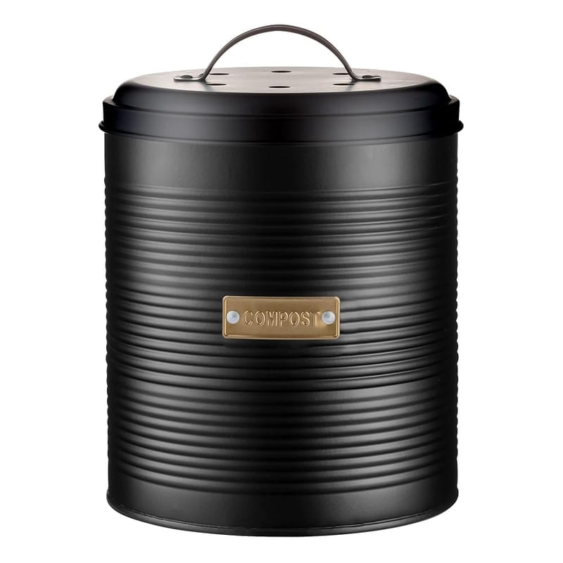 Typhoon Otto Black Compost Caddy 2.5 Litre