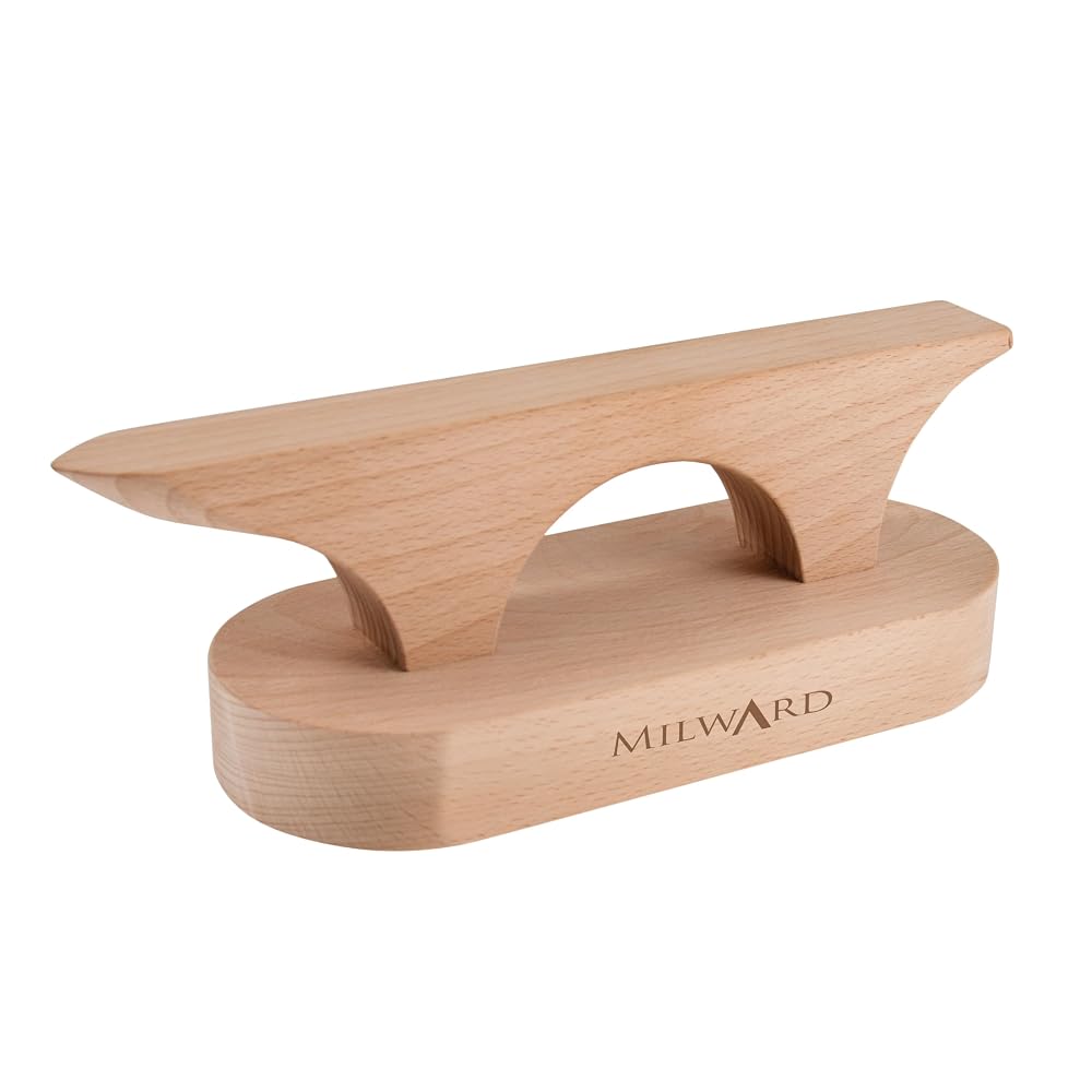 Milward Tailor's Point Presser and Clapper, Seam Flattening, Steam Absorbing, Beech