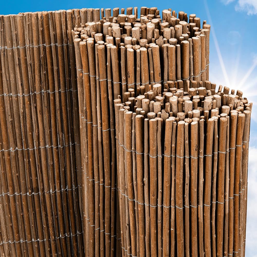 Sol Royal Natural Garden Fence 500x120cm Willow Fencing Roll
