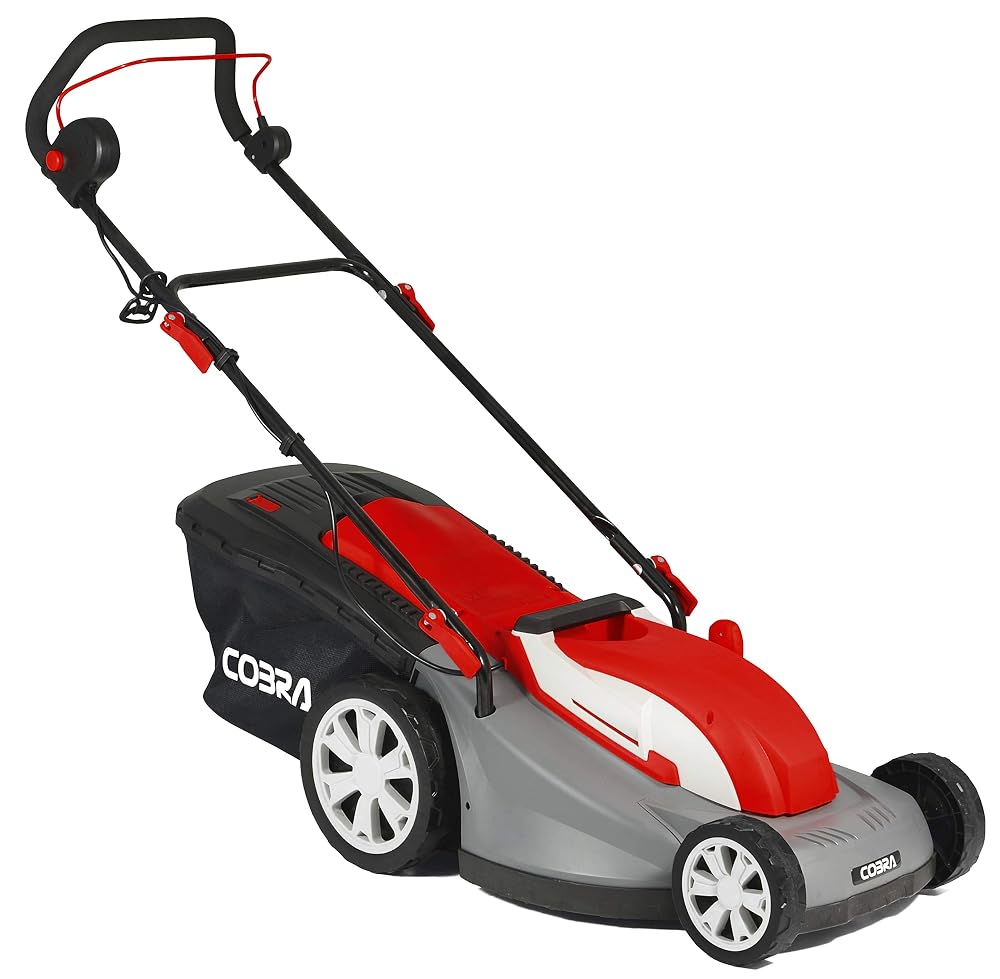 Cobra GTRM40 40cm (16in) Electric Lawnmower with Rear Roller, 1600W
