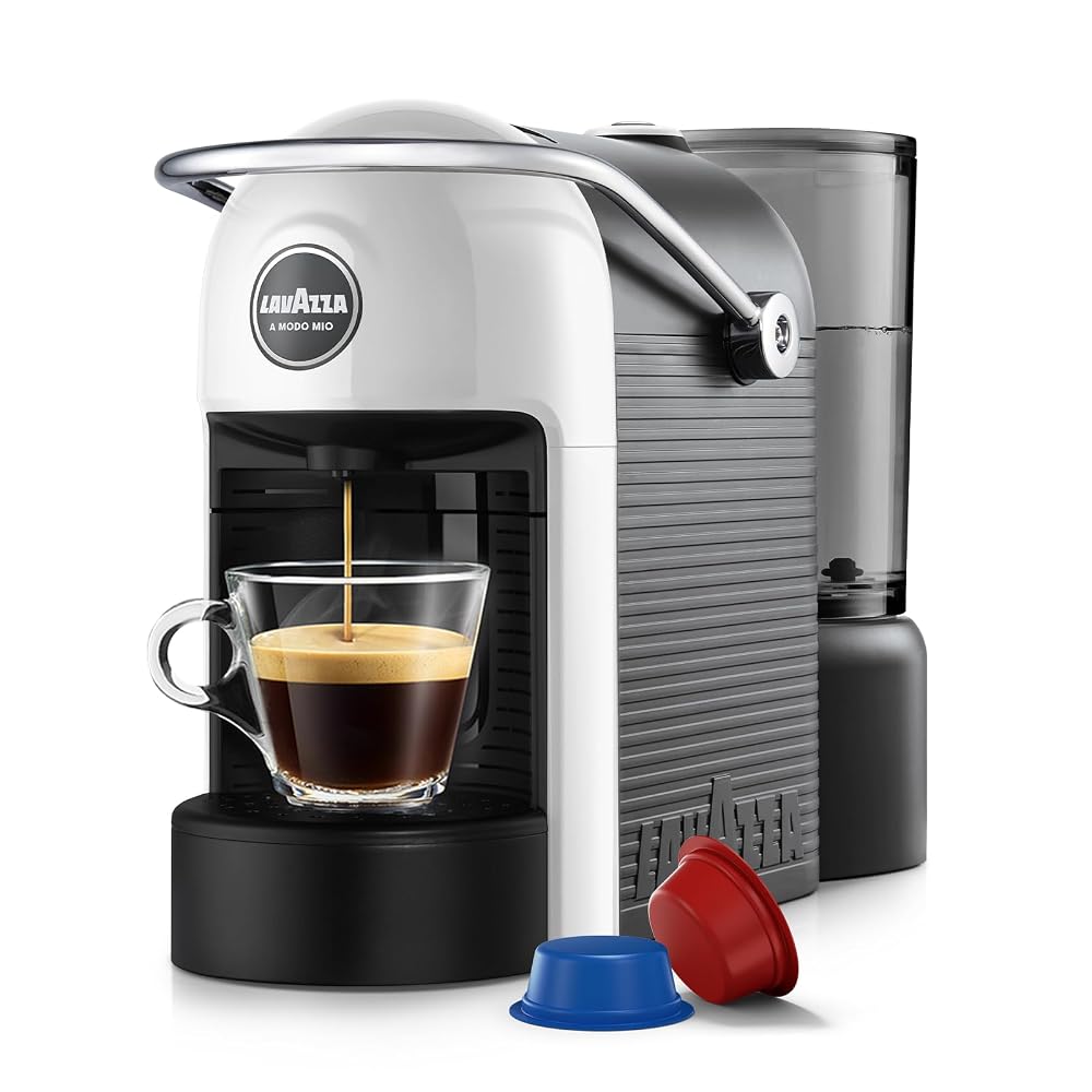 Lavazza, A Modo Mio Jolie, Coffee Capsule Machine, Compatible with A Modo Mio Coffee Pods, Automatic Shut-Off, Red