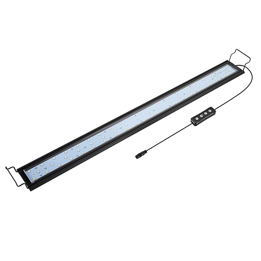 Hygger Dimmable LED Aquarium Light with Timer, Full Spectrum Fish Tank Light, Extendable Brackets