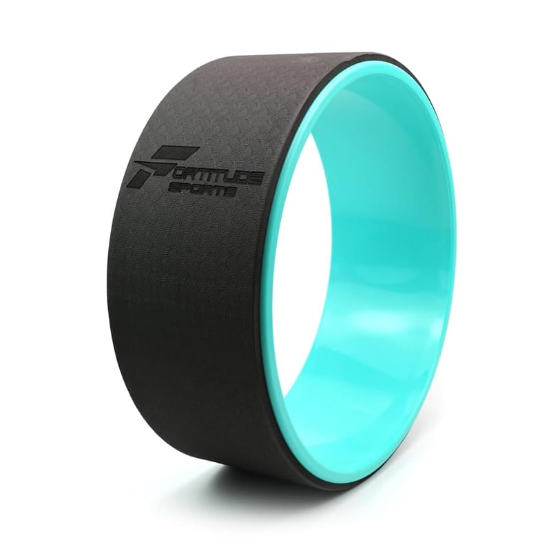 Fortitude Sports Yoga Wheel for Stretching and Flexibility, Non-Slip Dharma Wheel Roller