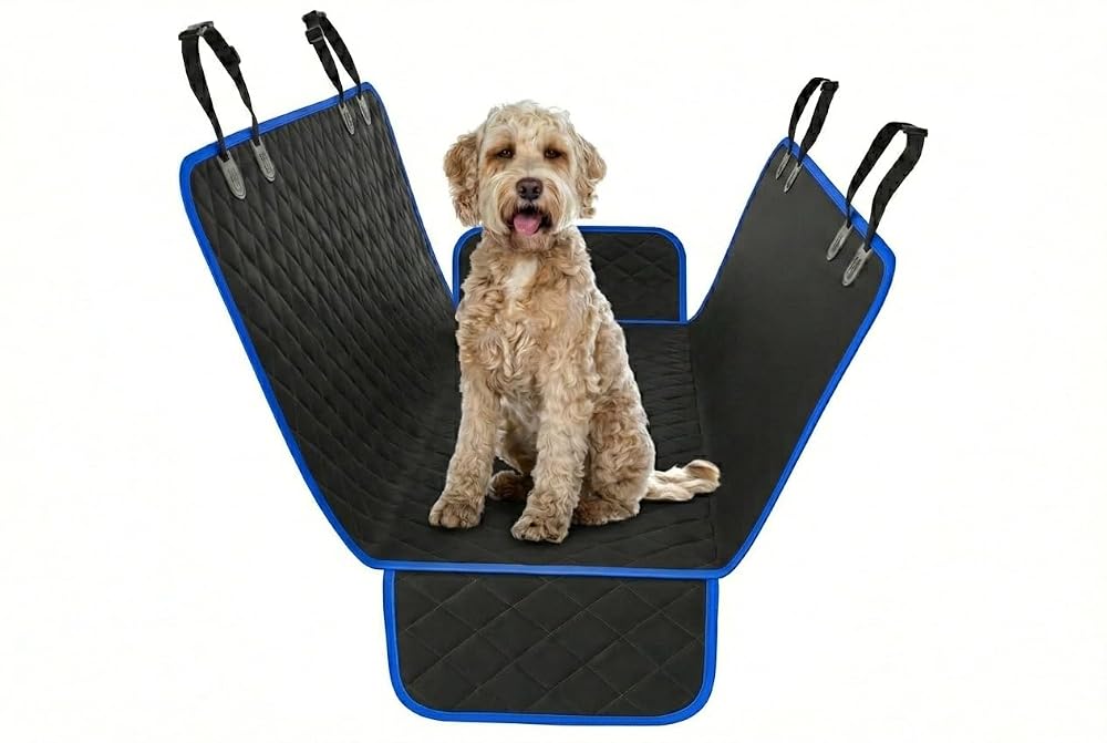 Active Pets Car Seat Cover for Dogs, Waterproof & Scratch-Proof, Universal Fit, Non-Slip Dog Hammock for Car & SUVs