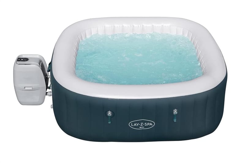 Lay-Z-Spa Ibiza AirJet Inflatable Hot Tub, 4-6 Person, 1.80m x 1.80m x 66cm
