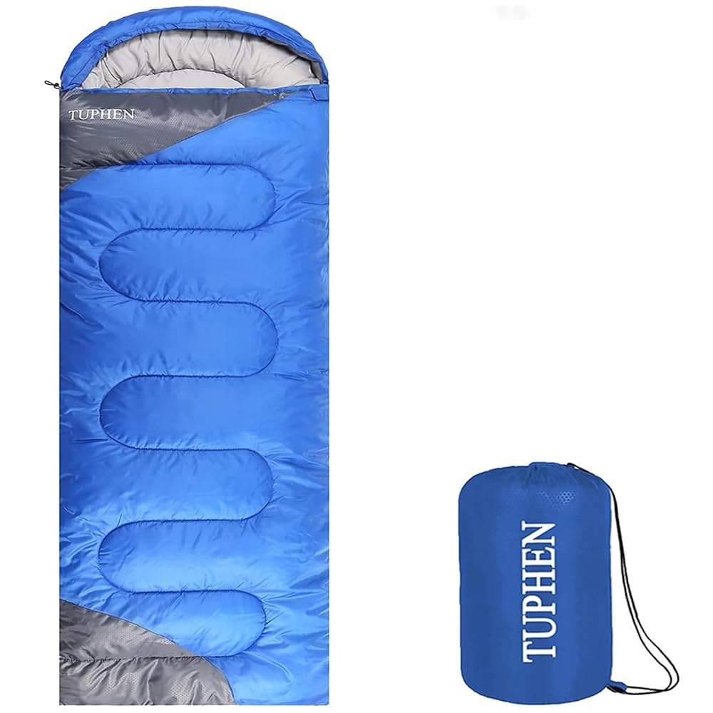 tuphen Sleeping Bag - 3-4 Seasons Camping Sleeping Bags for Adults for Hiking, Backpacking, Cold Weather & Warm Lightweight Travel Gear