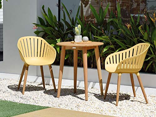 Lifestyle Garden Nassau 2 Seater Round Bistro Set, Honey