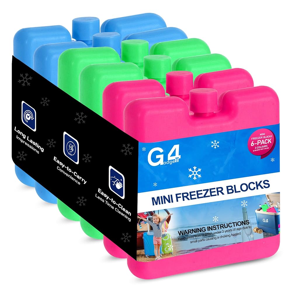 Freezer Blocks Ice Brick Pack Block Blocks Freezer Cooler Bag Box Travel Picnic