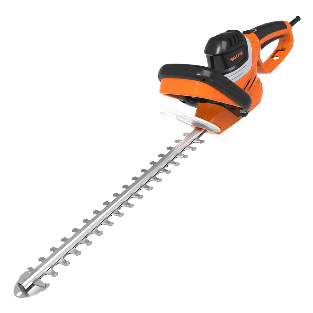 GARCARE Corded Electric Hedge Trimmer 680W, 61cm Blade, Adjustable Handle